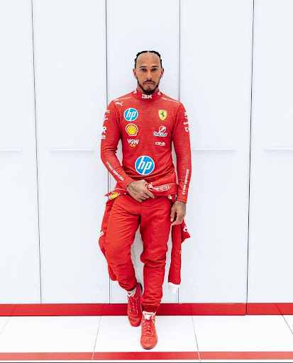 Photo of Lewis Hamilton posted to his Instagram profile @lewishamilton on Jan. 21, 2025. (AP Photo)
